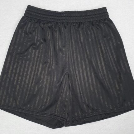 Black Shadow Stripe Shorts-0