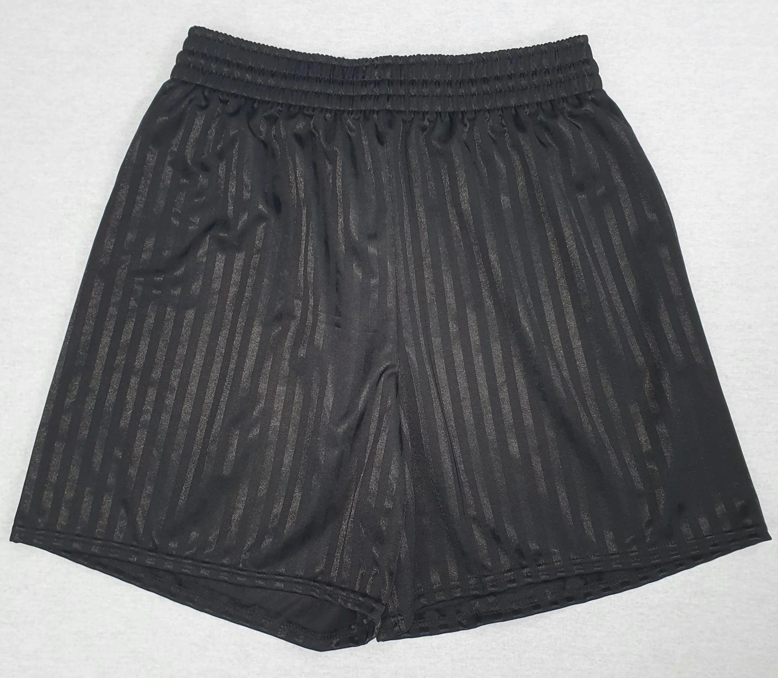 Black Shadow Stripe Shorts-0