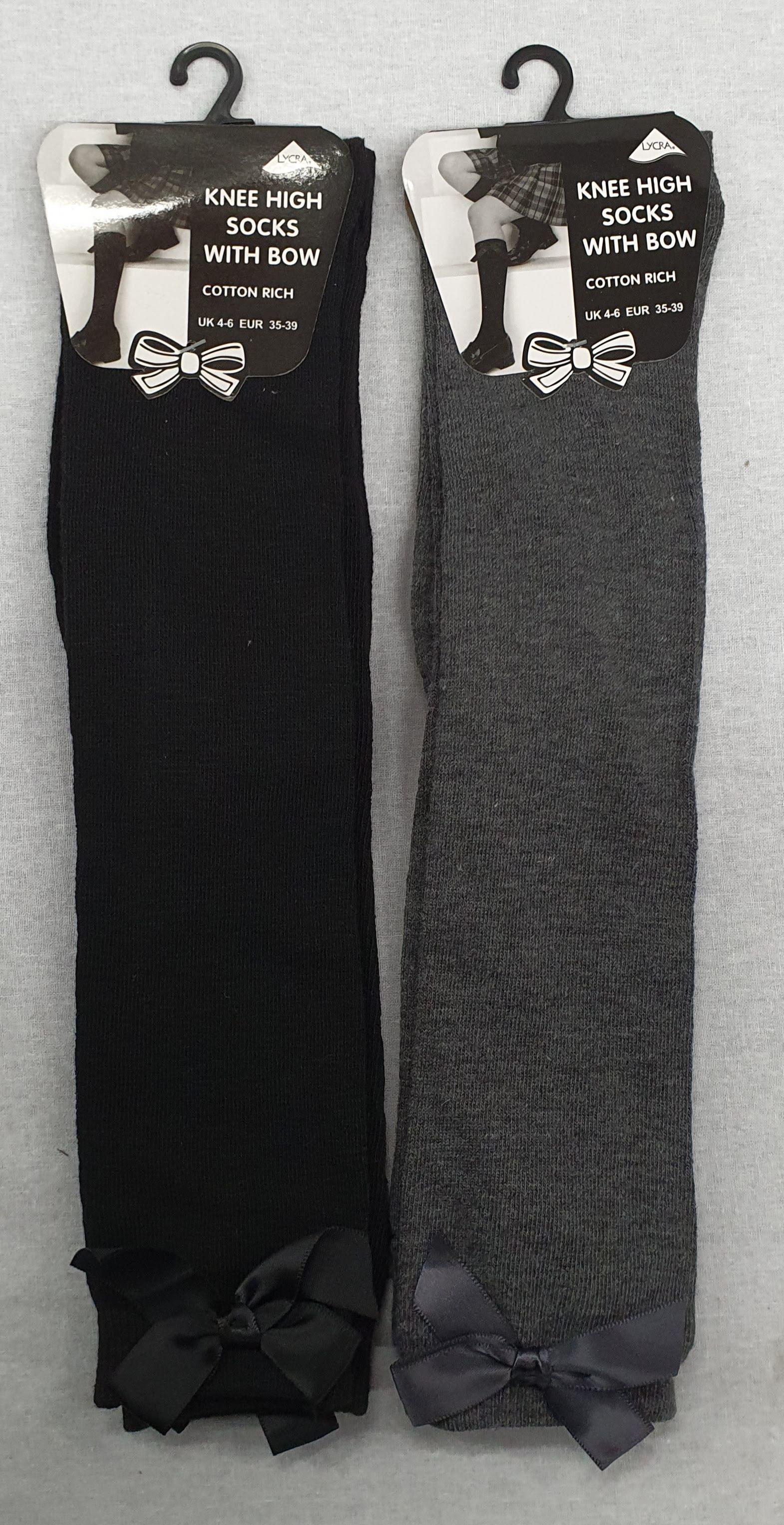 Girls Knee High Long Socks for Child 6 Pairs Fun Animal Pattern Tall